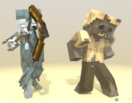 Майнкрафт мобы зомби кадавр