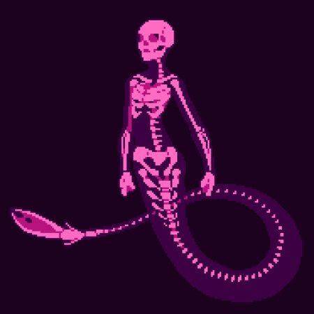 Скелет русалки