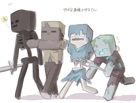 Майнкрафт арты мобов