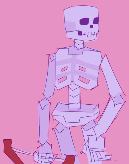 Скелет майнкрафт