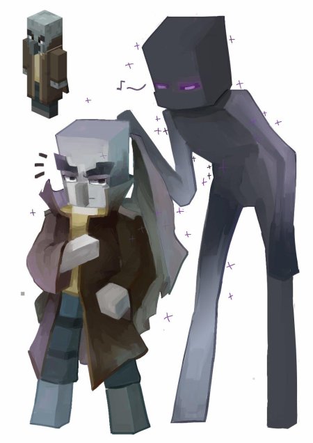 Майнкрафт крипер стив эндермен