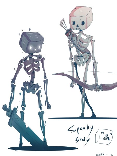 Спуки скари скелетон