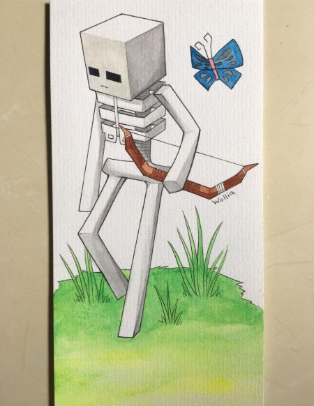 Скелет из майнкрафт