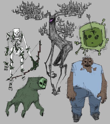 Майнкрафт арты мобов