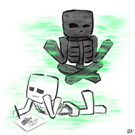 Скелет из майнкрафт