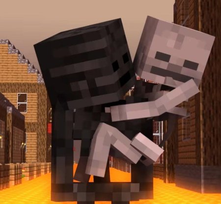 Майнкрафт визер скелет