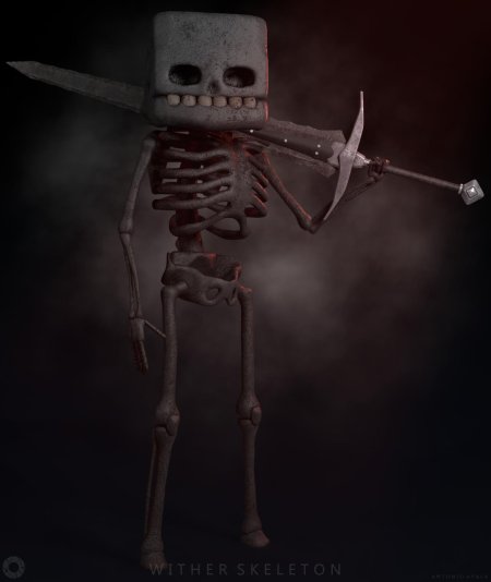 Майнкрафт wither skeleton