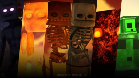 Скелет в пещере майнкрафт