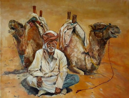 Бедуин в пустыне