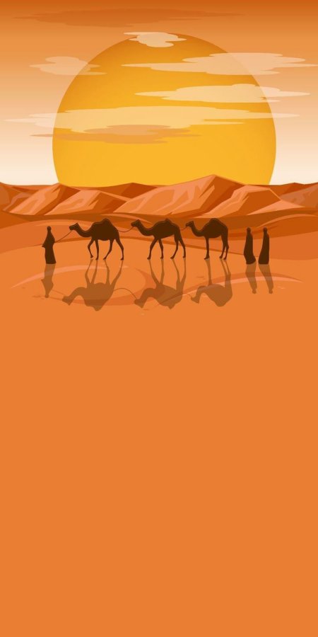 Верблюд караван шелковый путь вектор