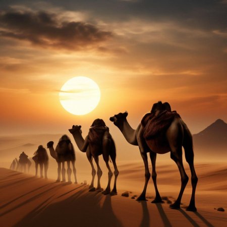 Караван в пустыне