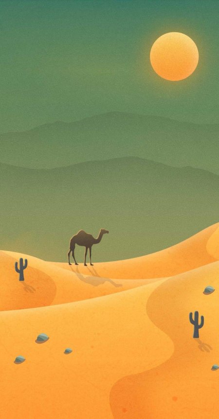 Пустыня векторная графика
