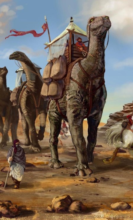 Пустыня бедуины фэнтези арт