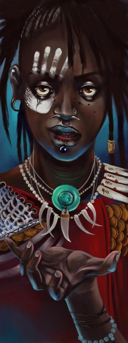 Картина африканка