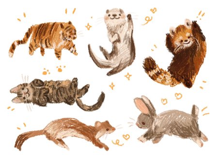 Иллюстрации с животными