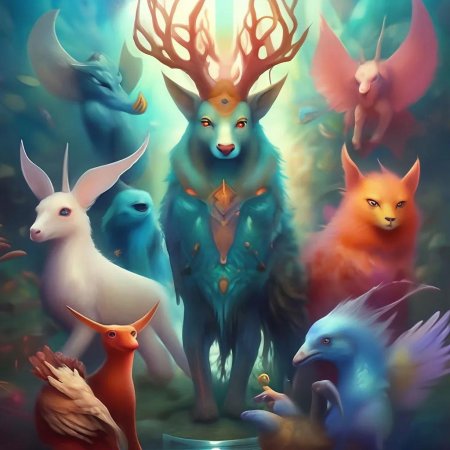 Мистические животные арт