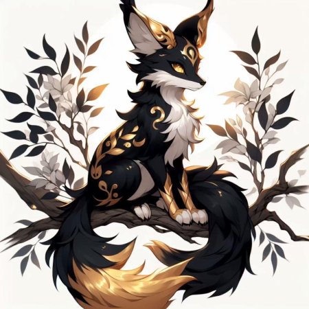 Лиса кицунэ арт