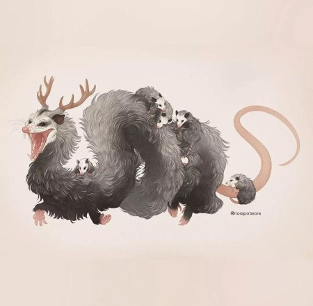 Опоссум из мультика