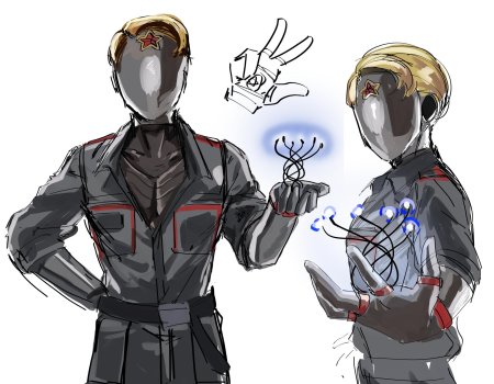 Атомик харт близняшки стикеры