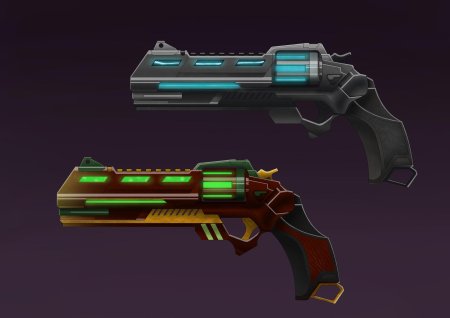 Пистолет будущего арт