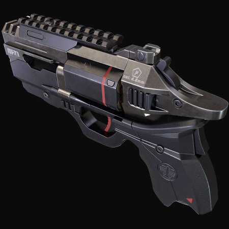 Cyberpunk револьвер