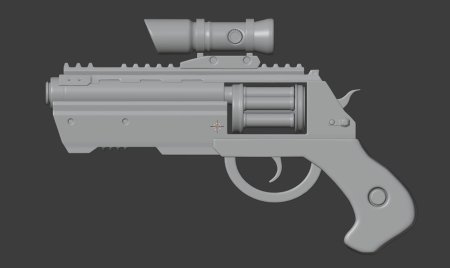 Револьвер low poly