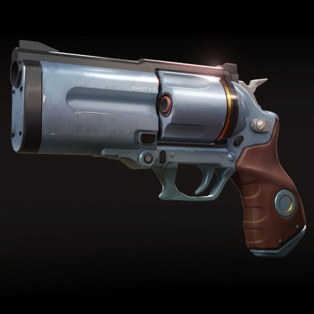 Револьвер в киберпанке
