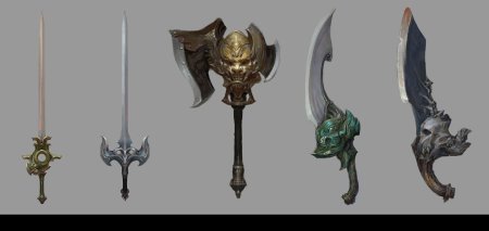 Тяжелый двуручный меч фэнтези