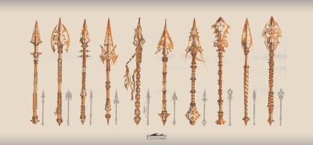 Референс копья фэнтези