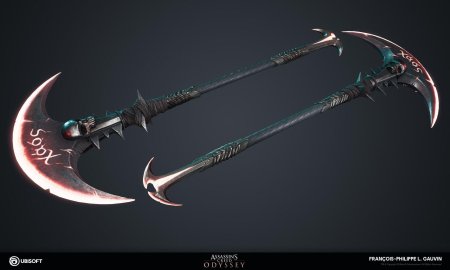 Меч глефа двухклинковый