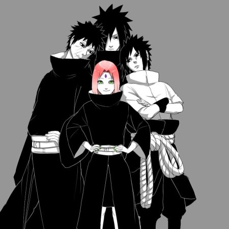 Саске сакура мадара и обито