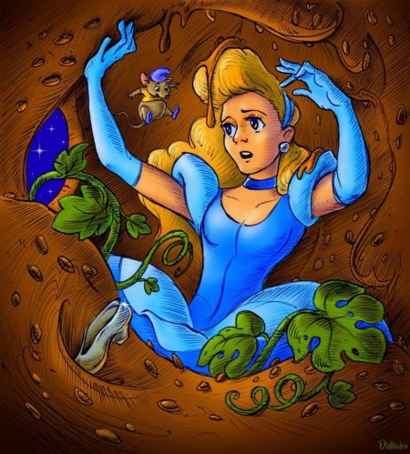 Алиса в стране чудес нора