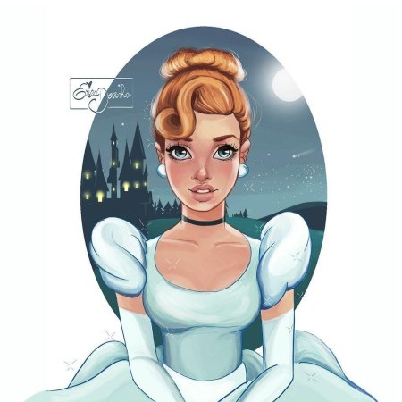 Золушка арты в современном стиле