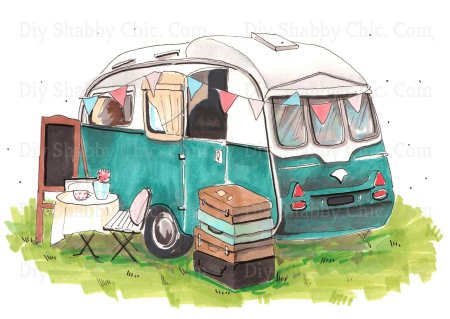 Дом на колесах иллюстрация