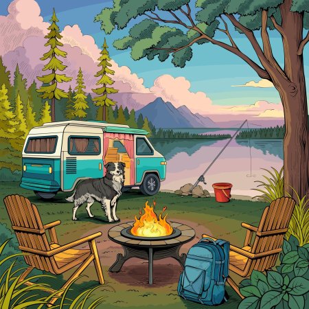 Пейзаж иллюстрация