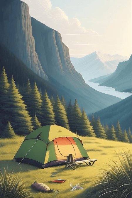 Кемпинг с палатками