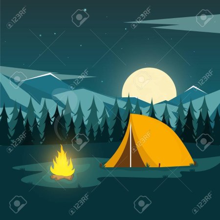 Палатка рисунок