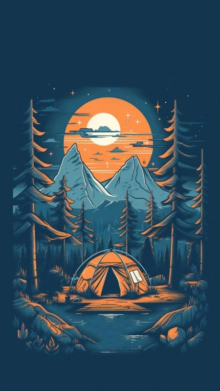 Иллюстрация пейзаж