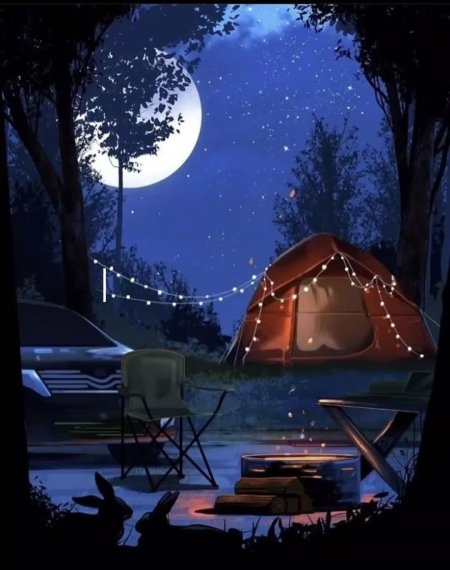 Night camping