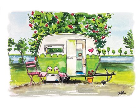 Скетч акварель