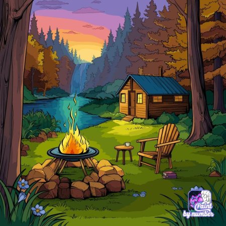 Cozy campfire