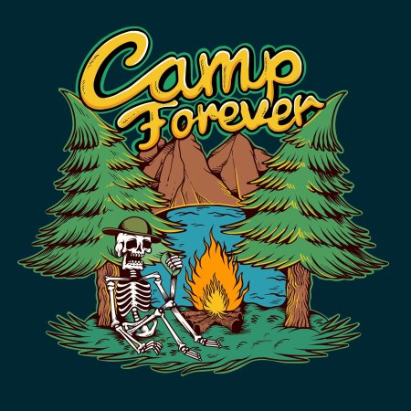 Кемпинг вектор