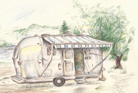 Дом на колесах рисунок легкий