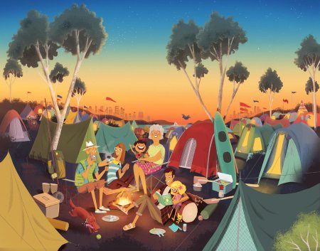Кемпинг арт