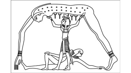 Боги древнего египта раскраска нут