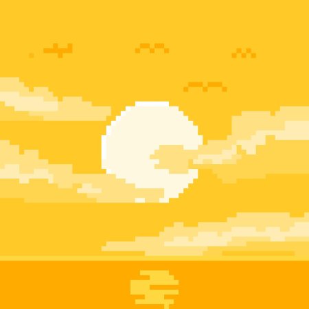 Пиксельные фоны желтые