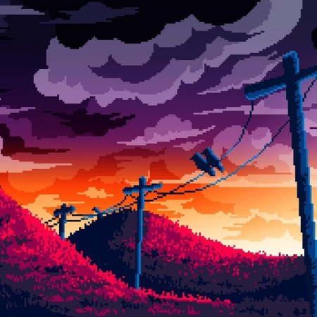 Пиксельный пейзаж