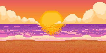 Пиксельные пейзажи