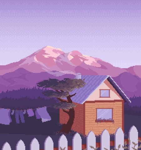 Пиксельный пейзаж