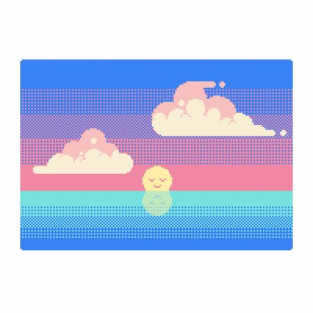 Облака пиксельные